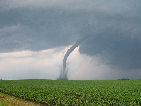 Tornado in eye's view