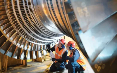 CORE Safety professional conducting industrial safety audit inside facility structure